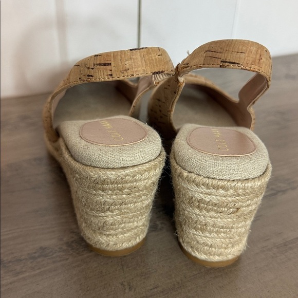 Cole Haan Cork Wedge Espadrille Slingbacks - 7 - Picture 4 of 8